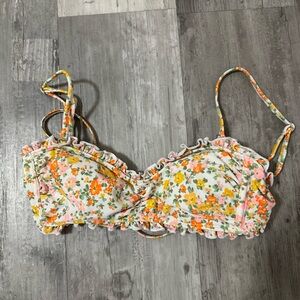 Wild Fable Floral Camisole with Ruffle Trim